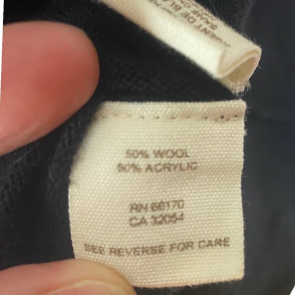 Free People Short Sleeve Collared Navy Sweater Dress Size large - Picture 6 of 6